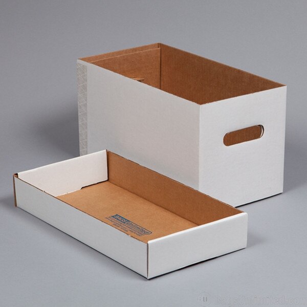 45rpm Record White Corrugated Cardb
